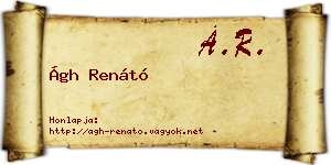 Ágh Renátó névjegykártya