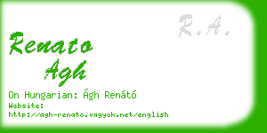 renato agh business card