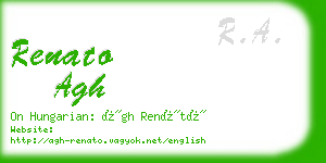 renato agh business card